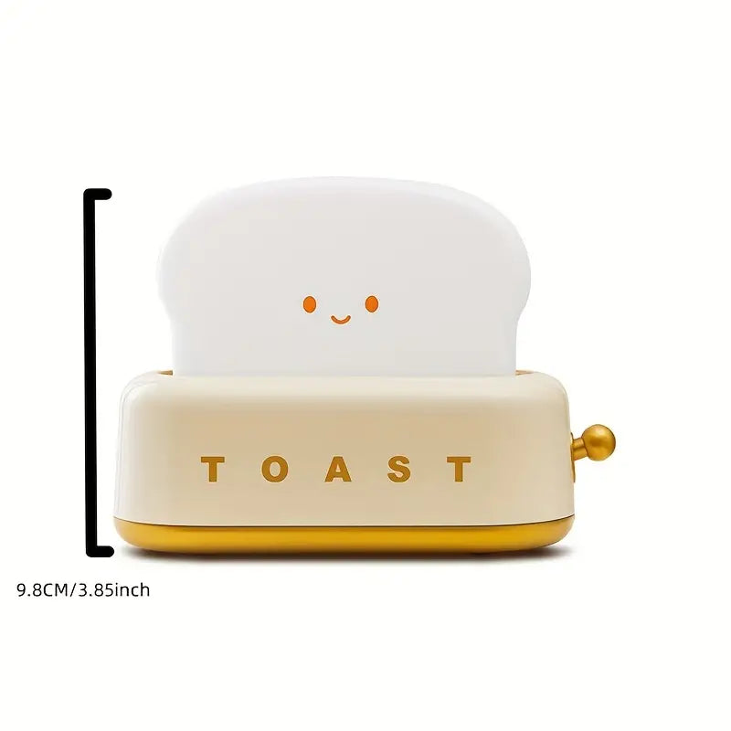 Lámpara De Mesilla De Noche Con Sombra - Lámpara Led Kawaii Toast Para Una Iluminación Acogedora Lámpara De Mesilla De Noche Con Sombra