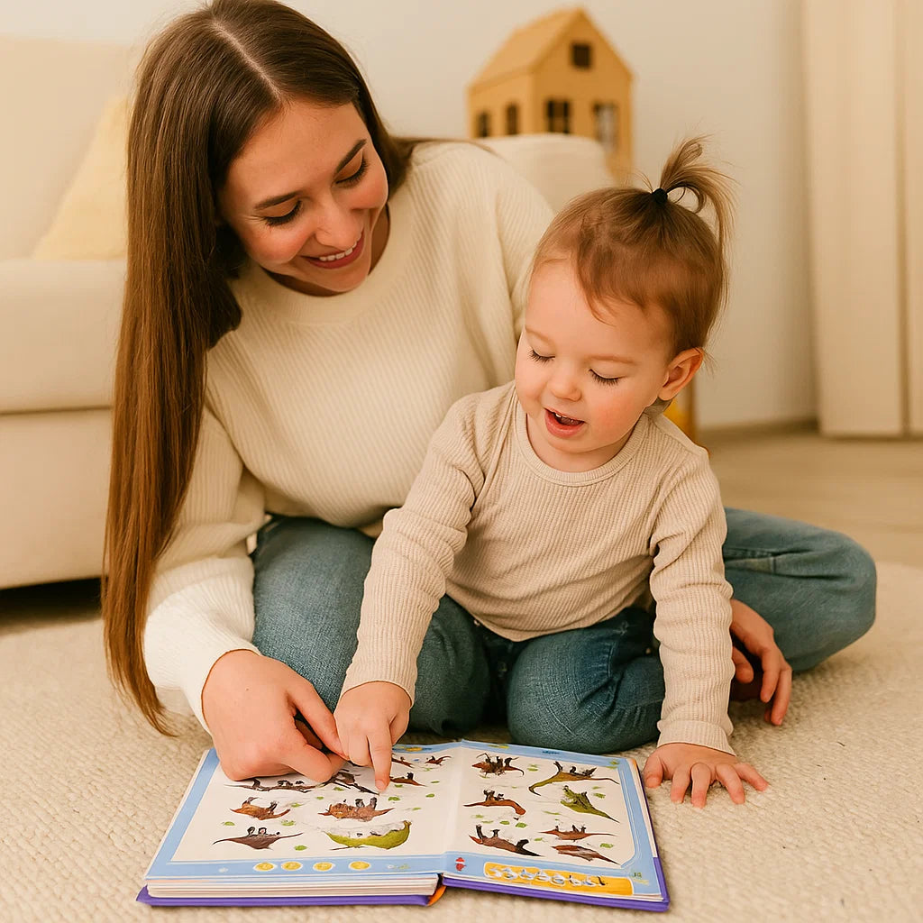 Libro de aprendizaje de sonidos en inglés | Audio libro interactivo para el desarrollo temprano del lenguaje y la construcción de vocabulario