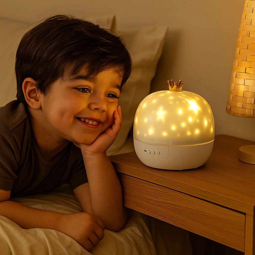 Proyector de cielo estrellado, lámpara nocturna ⎜ Lámpara LED giratoria