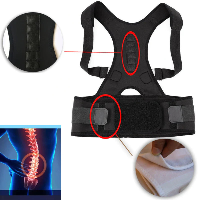 Apoyo Lumbar Magnético Corrector de Postura