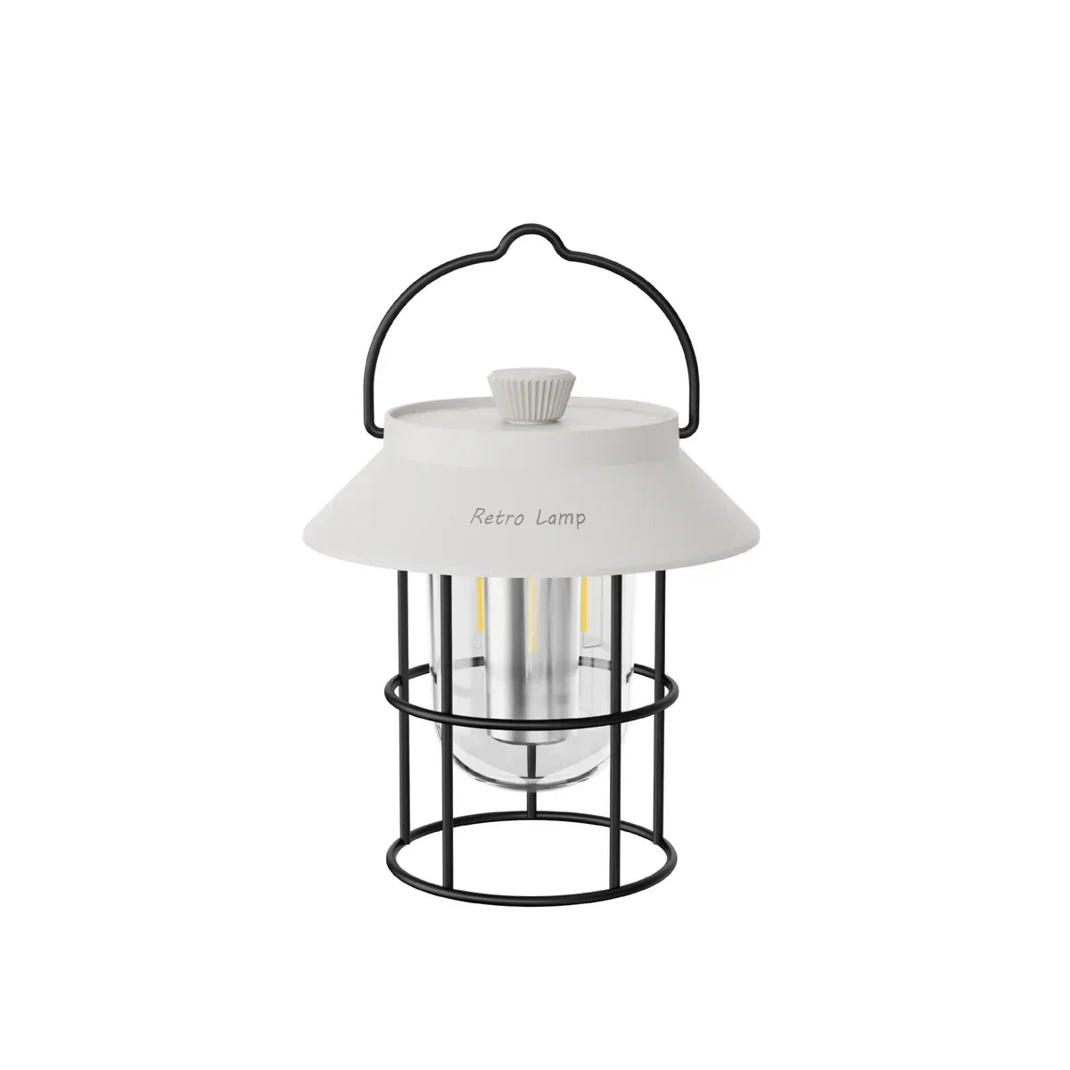 Linterna De Camping LED En Diseño Retro - Lámpara Portátil Para Interior Y Exterior