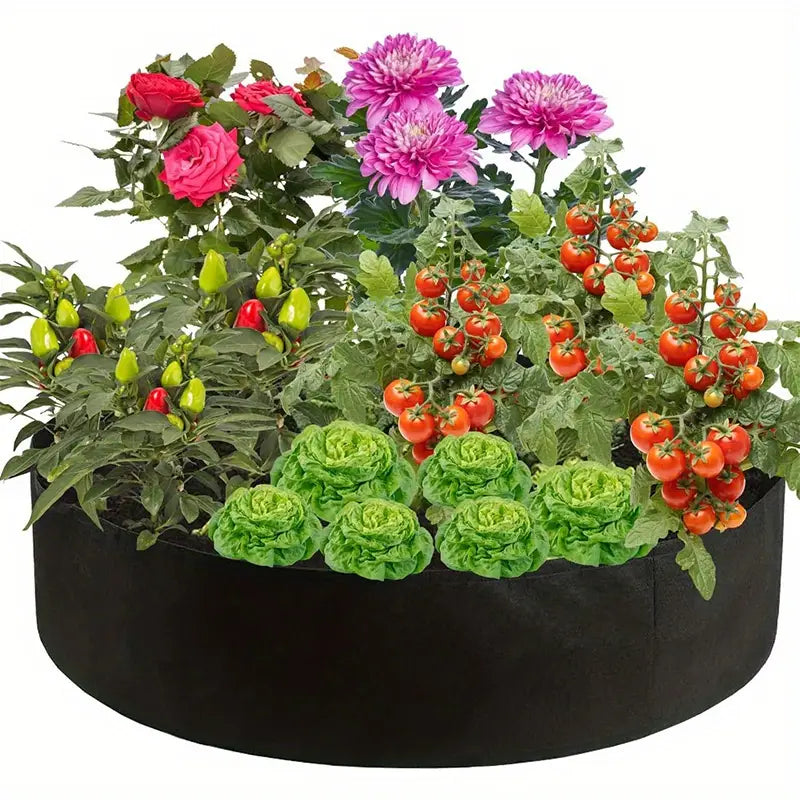 Bolsa Redonda Para El Crecimiento De Las Plantas - Contenedor De Jardín Para Facilitar El Crecimiento De Las Plantas Bolsa Redonda Para El Crecimiento De Las Plantas