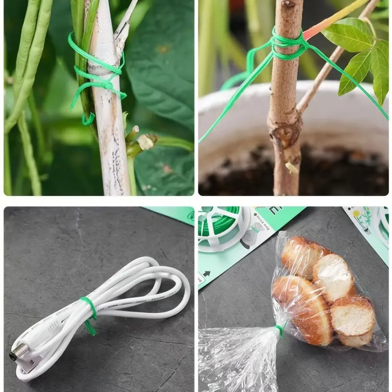 Cinta Retorcida de Alambre de Jardinería - Rollo de 50 M para Plantas y Jardinería