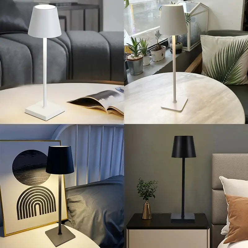 Lámpara Led de Mesa con Batería Recargable Elegante Lámpara Led de Sobremesa con Batería Recargable