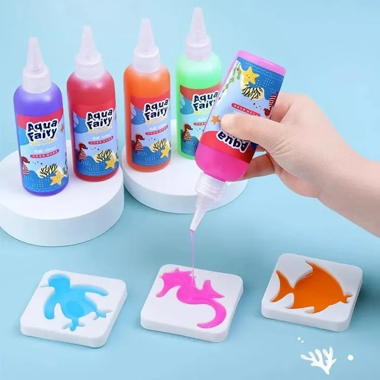 Juguete mágico de agua para niños | Set de bricolaje creativo para hacer animales flotantes en el agua