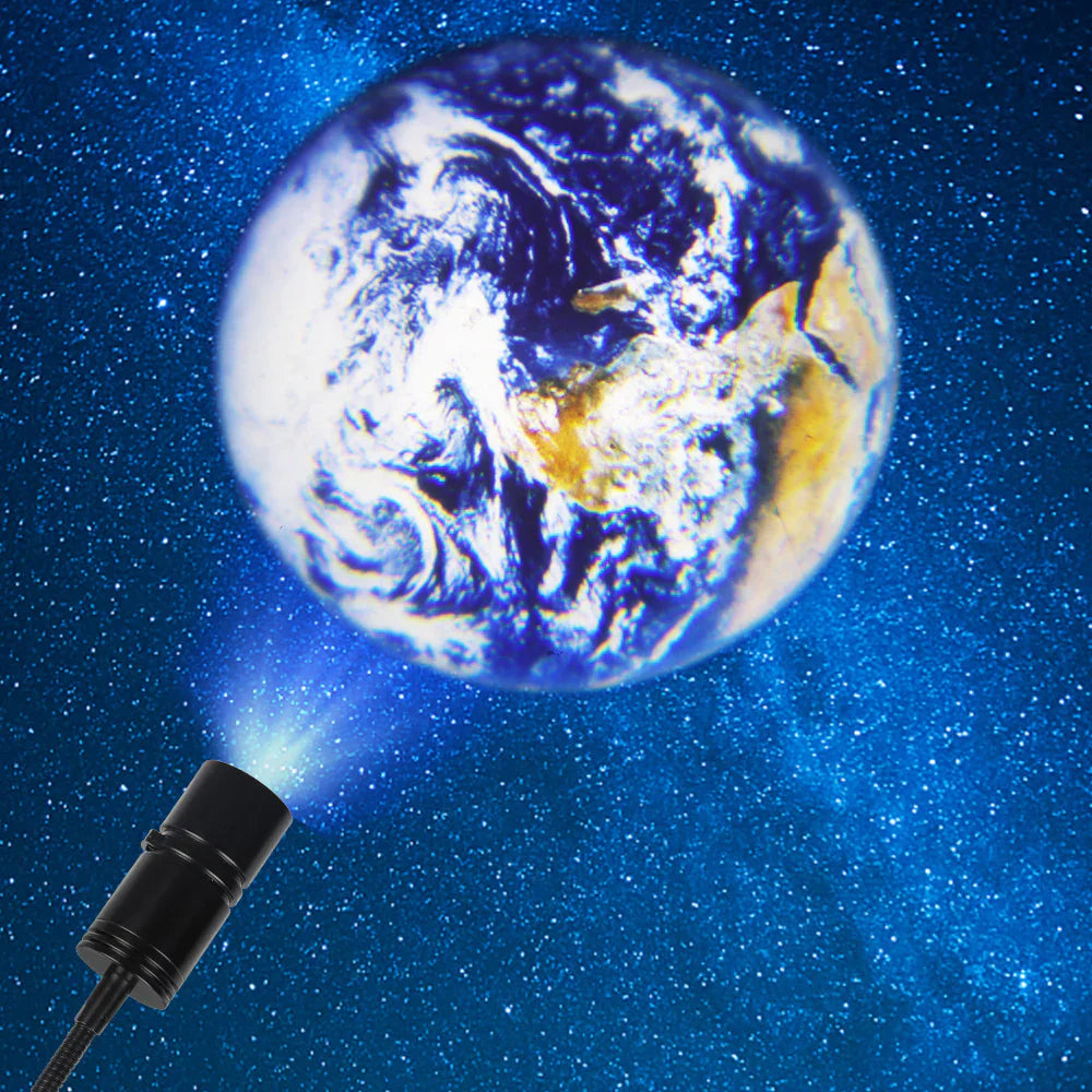 Lámpara De Proyección De La Tierra Y La Luna - Iluminación De Techo Atmosférica Para Su Hogar