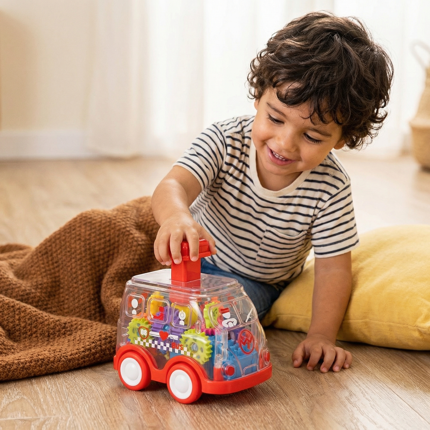 ¡Presiona y avanza – Coches de engranajes!