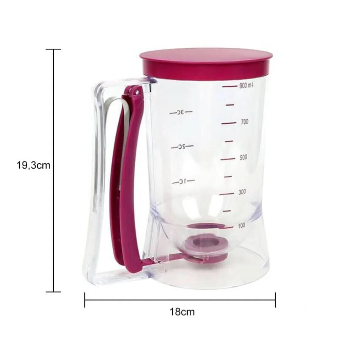 Dispensador De Masa Con Escala Medidora Y Boquilla Para Magdalenas Y Tartas