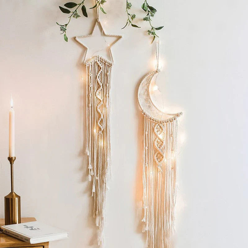 Cathy I Atrapasueños Para Mujer - Decoración De Macramé Con Luces