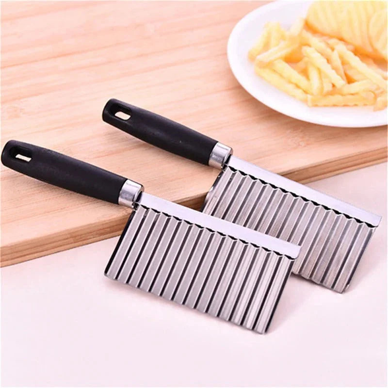 Cuchillo Para Verduras De Acero Inoxidable - Cuchillo De Sierra Para Patatas Fritas Y Verduras
