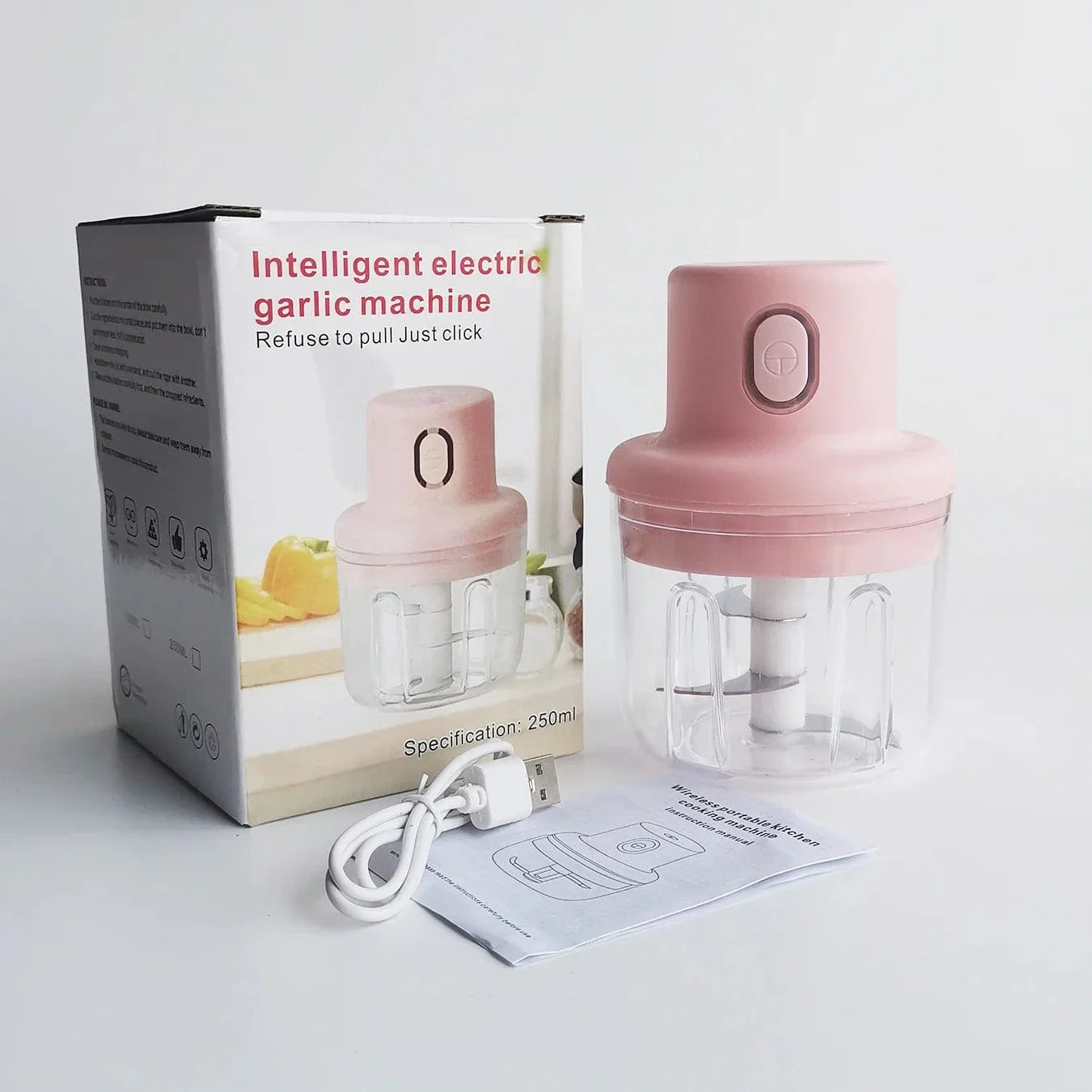 Picadora De Alimentos Inalámbrica - Mini Picadora Compacta Para Especias Y Verduras