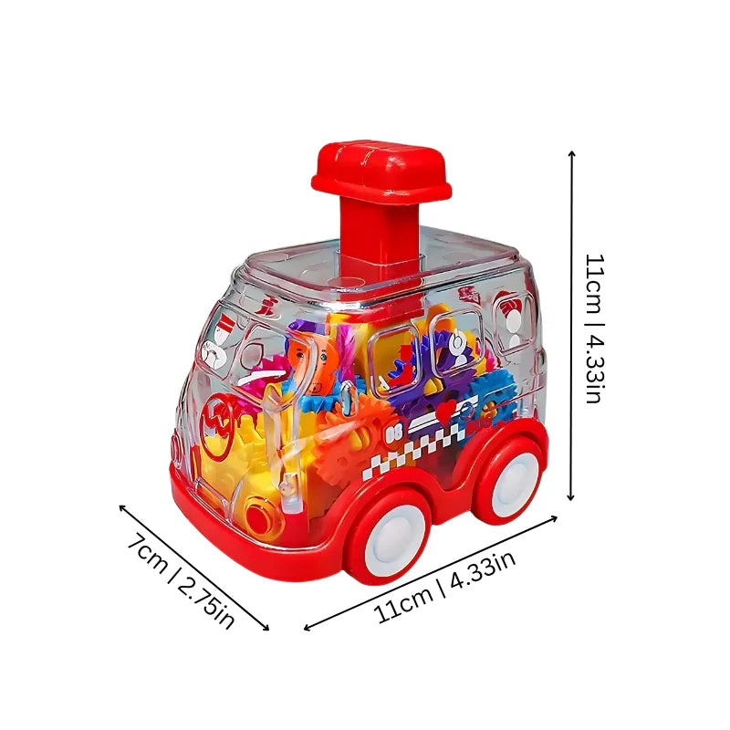 ¡Presiona y avanza – Coches de engranajes!