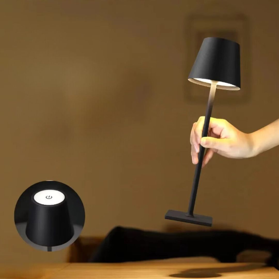 Lámpara Led de Mesa con Batería Recargable Elegante Lámpara Led de Sobremesa con Batería Recargable