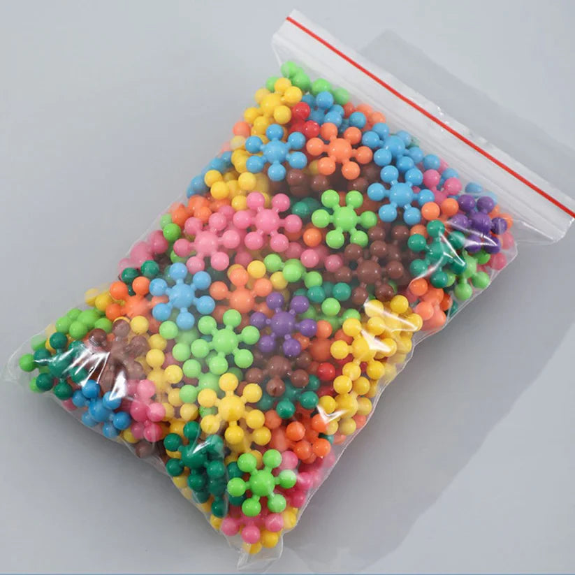 Bloques de construcción de copos de nieve para niños ⎜ Juguete creativo de rompecabezas 3D para diversión educativa y motricidad fina