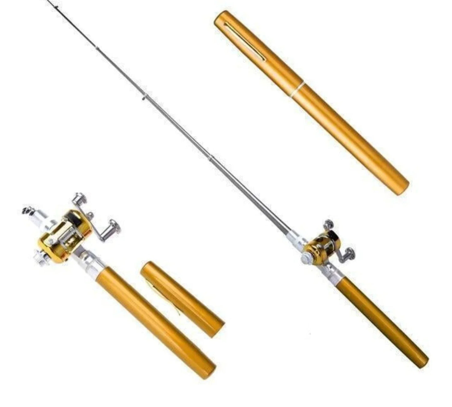 Set De Pesca Compacto Con Caña Telescópica - Caña De Pescar Portátil Para Viajar Cañas De Pescar Portátiles Para Viajar