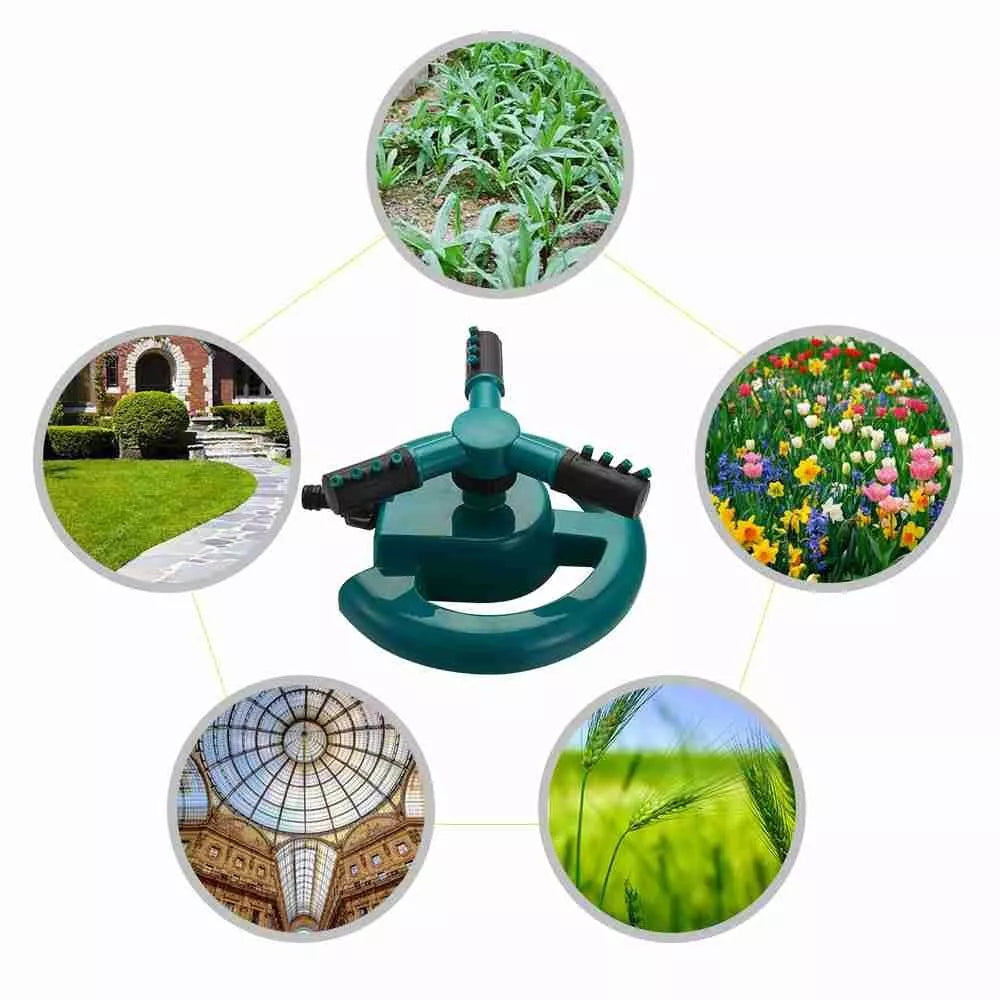 Rociador De Jardín Ajustable - Riego Eficiente Del Césped Con Función De Pulverización A 360 °