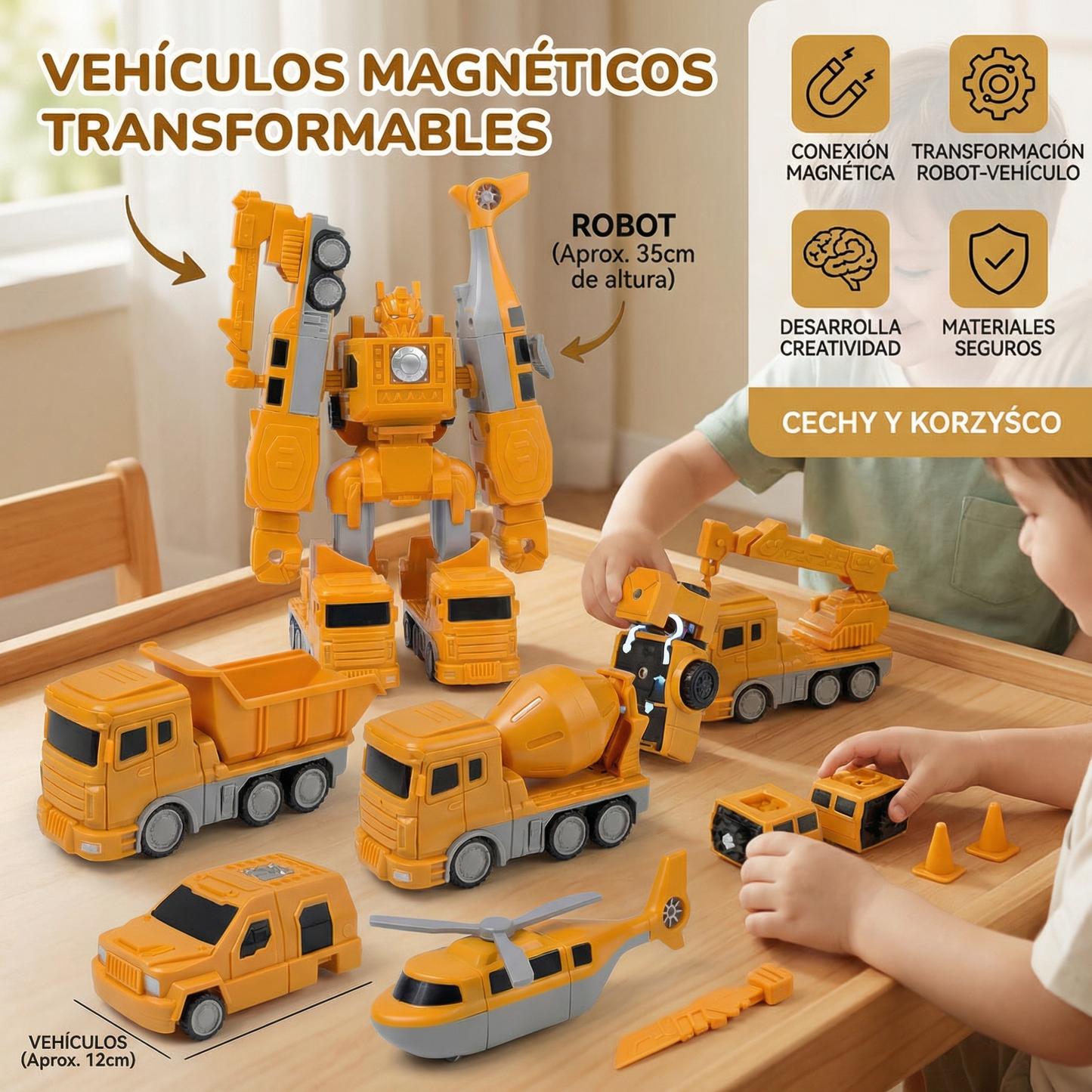 Vehículos magnéticos transformables