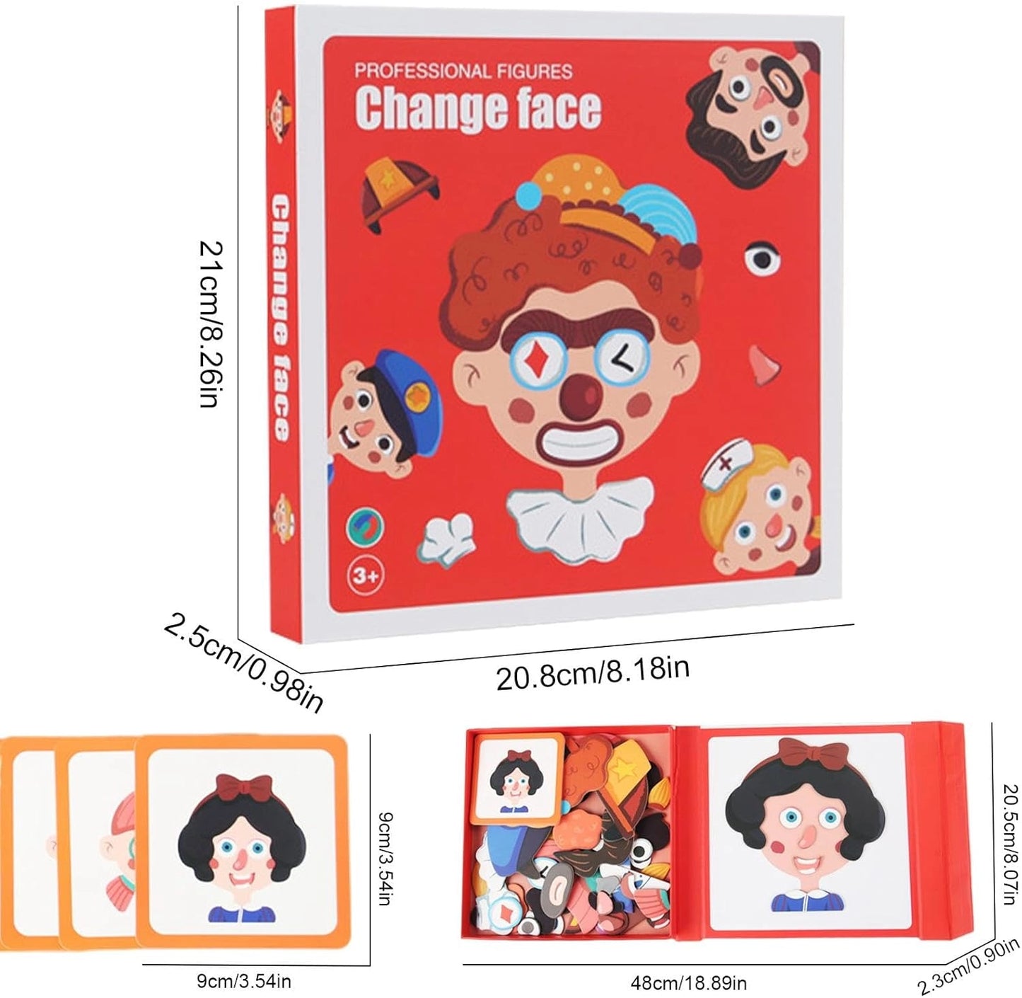 Rompecabezas educativo de expresiones faciales para niños