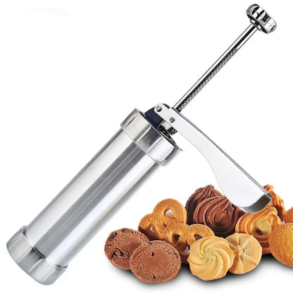 Prensa De Galletas De Acero Inoxidable Con Accesorios Para Galletas Y Pasteles Creativos