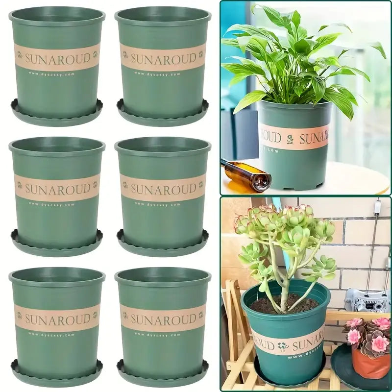 Maceta De Plástico Robusta - Maceta Resistente A La Intemperie Para El Jardín Y El Balcón