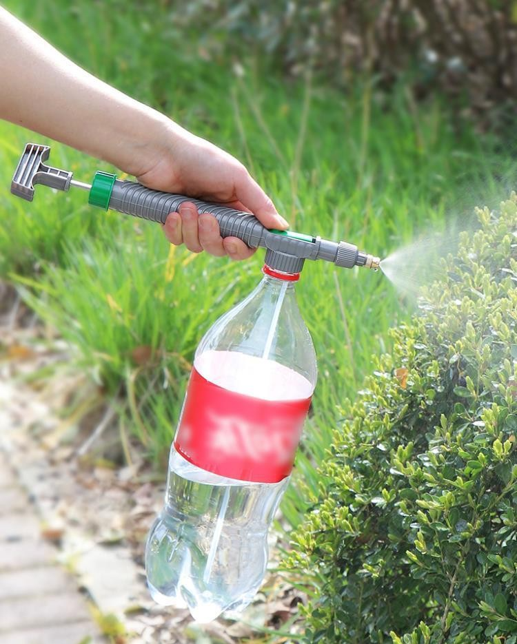 Pulverizador de Jardín de Botella Universal con Boquilla de Alta Presión - para Regar las Plantas y Limpiar