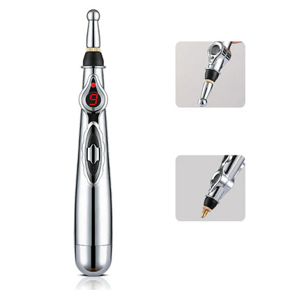 Pluma de Acupuntura Electrónica | Masajeador de Meridianos para Aliviar el Dolor