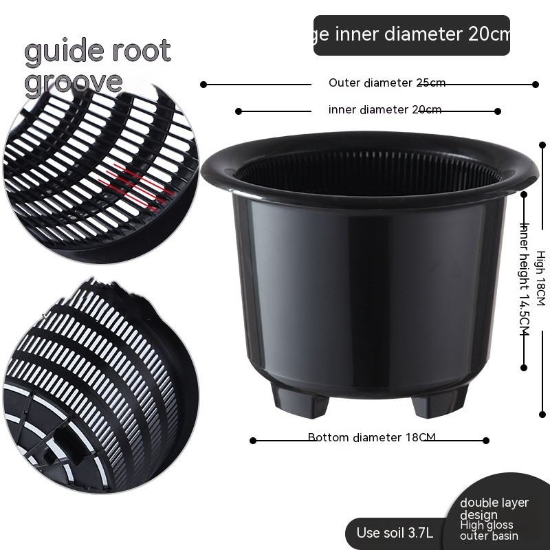 Maceta de Control de Raíces Transpirable para Plantas - Ideal para un Crecimiento Sano y una Ventilación Óptima