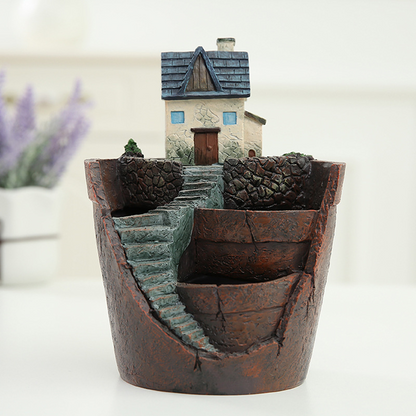 Maceta Decorativa de Plantas Suculentas para Mini Jardín - Maceta Bonsái para Micro Paisaje y Jardín