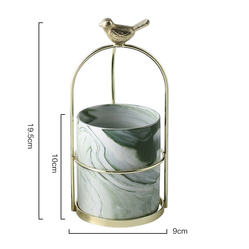 Maceta De Flores Con Diseño De Pájaro Para Una Decoración Con Estilo