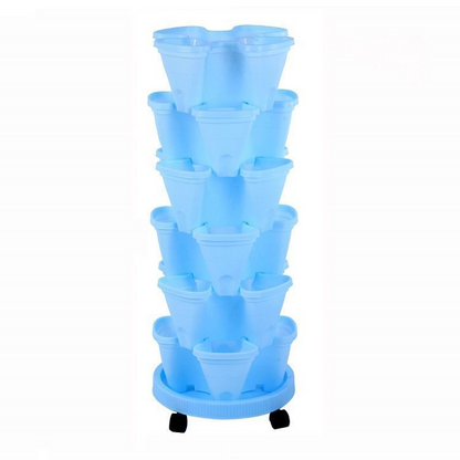 Torre Vertical De Plantas De 6 Capas - Sistema Tridimensional De Flores Para El Jardín