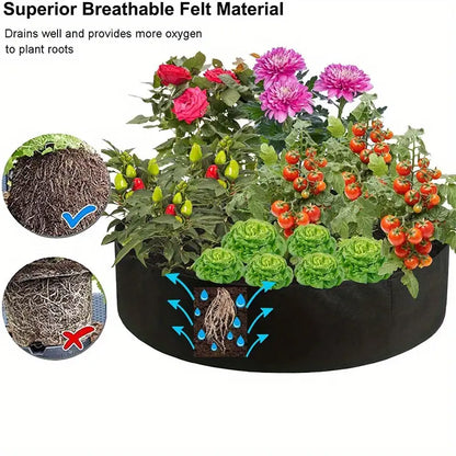 Bolsa Redonda Para El Crecimiento De Las Plantas - Contenedor De Jardín Para Facilitar El Crecimiento De Las Plantas Bolsa Redonda Para El Crecimiento De Las Plantas