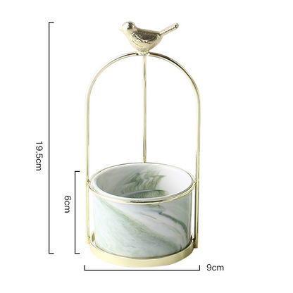 Maceta De Flores Con Diseño De Pájaro Para Una Decoración Con Estilo