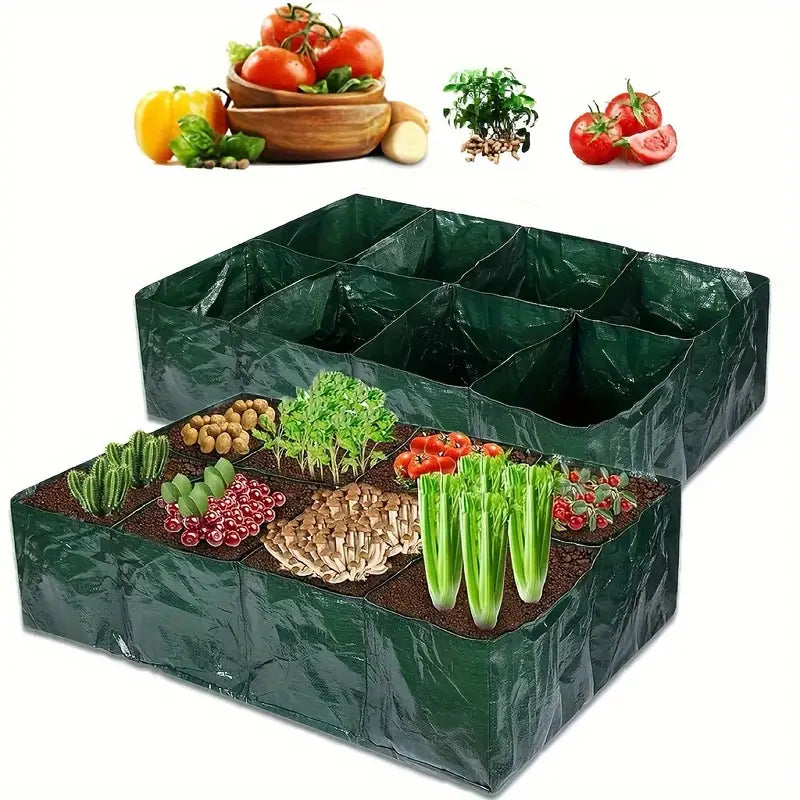 Bolsa de Plantación con Múltiples Compartimentos - Robusto Almacenamiento de Jardín para Plantas y Hierbas
