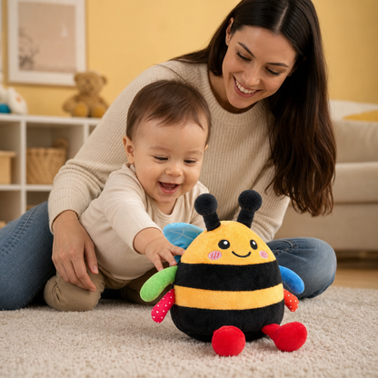 Abeja de Peluche Musical Interactiva para Jugar Boca Abajo