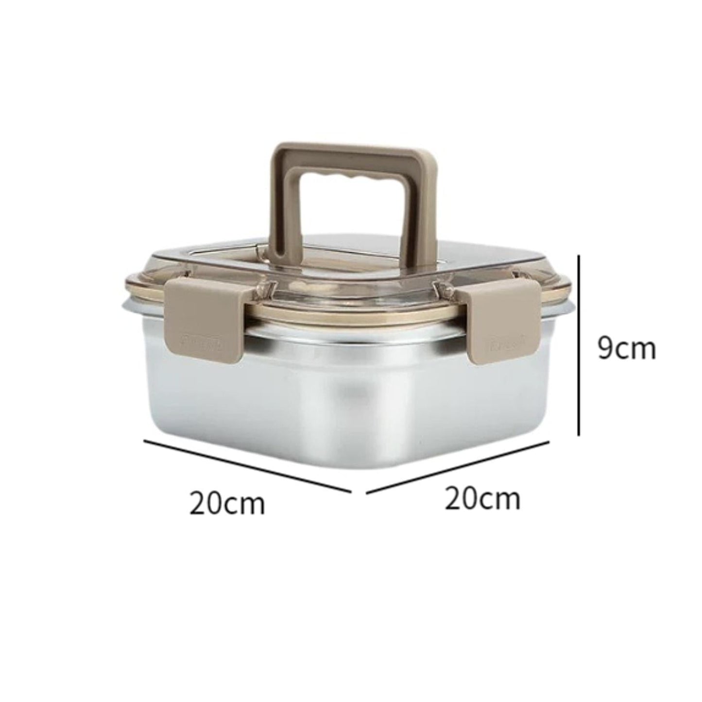 Caja Portátil de Acero Inoxidable 1600ml Caja Portátil de Acero Inoxidable 1600ml Caja Portátil de Acero Inoxidable 1600ml