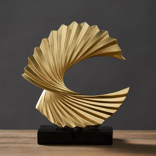 Estilosa Escultura De Luna Creciente - Elegante Decoración De Luna Para El Hogar Y La Oficina Elegante Escultura De Luna Creciente