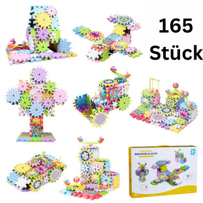 Bloques de construcción de engranajes mecánicos para niños | Juguete eléctrico STEM para juego creativo y diversión de educación temprana