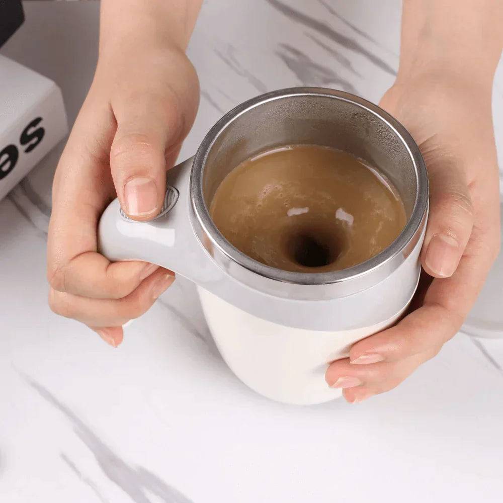Taza Termo Que Se Agita Automáticamente Con Un Solo Botón