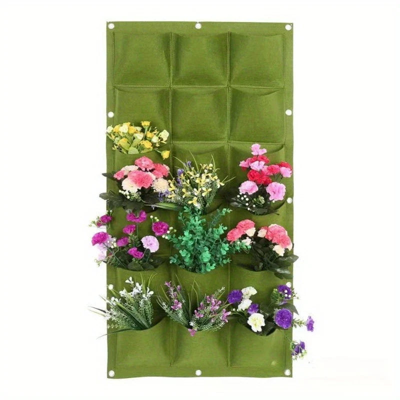 Bolsa para Plantas de Fieltro para Montaje Vertical en la Pared - Bolsa para Plantas Tridimensional de Tejido No Tejido