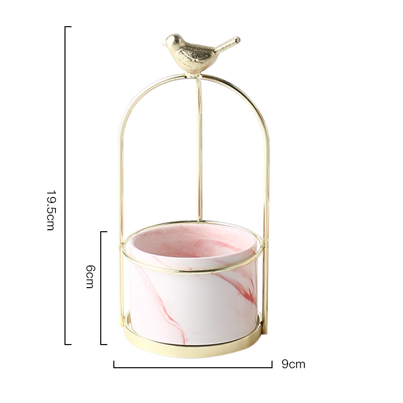 Maceta De Flores Con Diseño De Pájaro Para Una Decoración Con Estilo