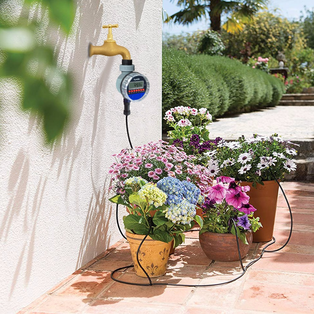 Temporizador Digital De Agua Con Pantalla LCD - Riego Automático Del Jardín Para Plantas