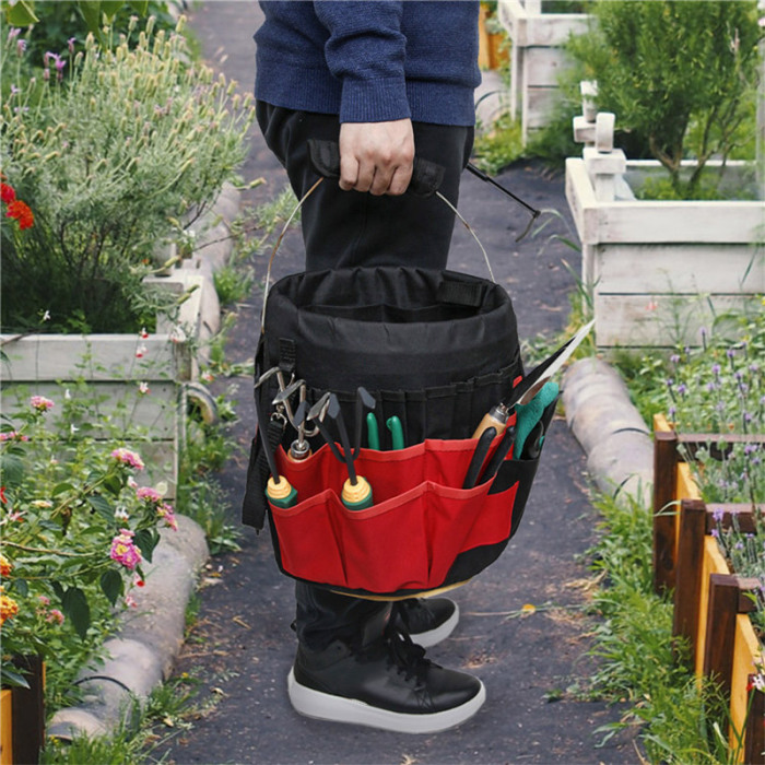 Bolsa De Almacenamiento De Herramientas De Jardín Multifuncional De 42 Bolsillos - Almacenamiento Grande Para Herramientas Bolsa De Almacenamiento De Herramientas De Jardín Multifuncional De 42 Bolsillos