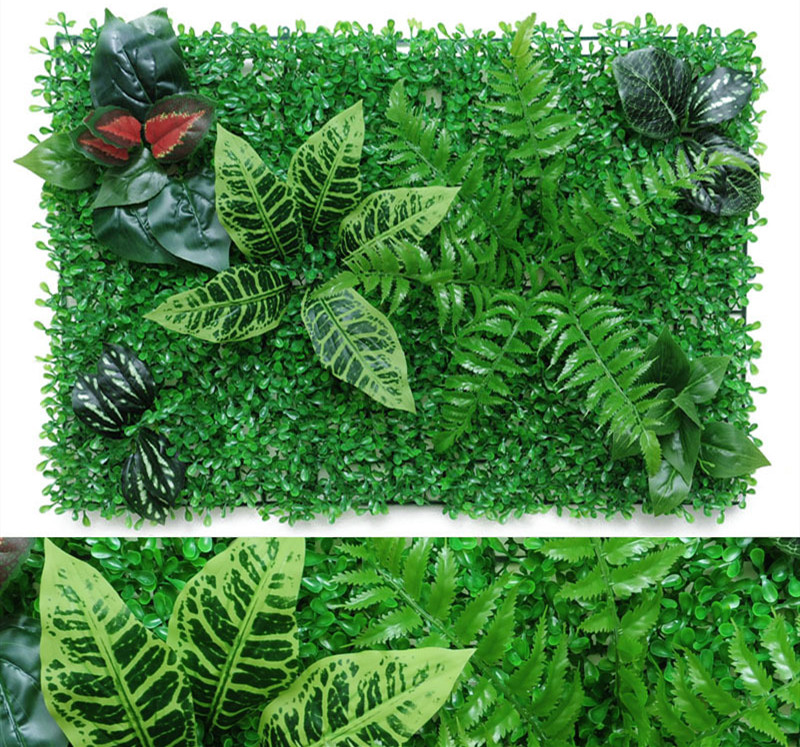 Estera de Planta Artificial - Decoración de Pared Verde para Fondos Creativos