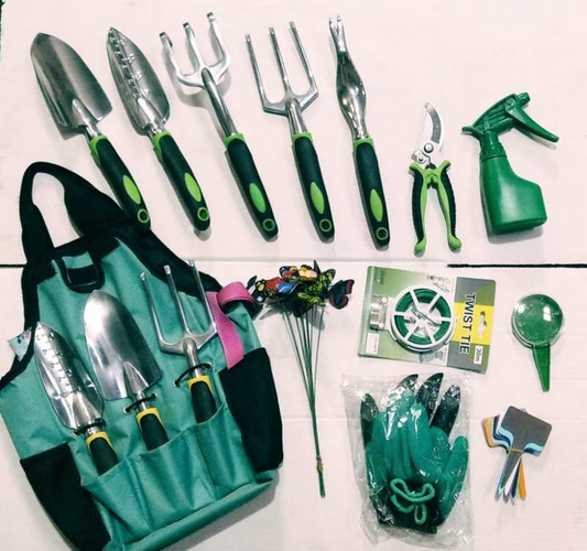 Juego de Herramientas de Jardinería con Bolsa - Juego Completo para el Cuidado de las Plantas y la Jardinería