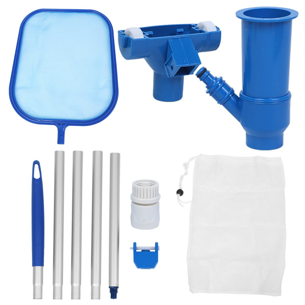 Set de Limpieza de Piscina con Pértiga Telescópica - Filtro de Malla y Accesorios para el Mantenimiento de la Piscina