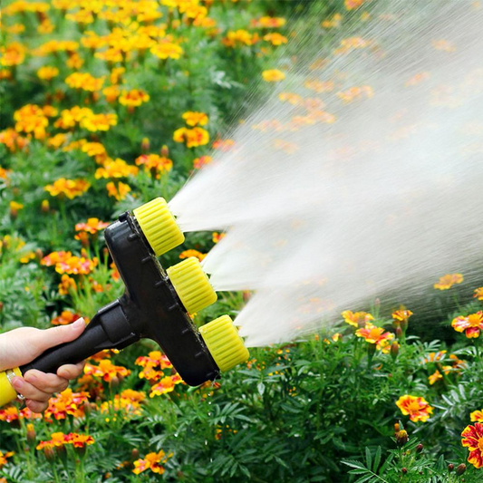 Pulverizador de Jardín Multifuncional con 3 y 5 Orificios para Regar y Mantener el Jardín