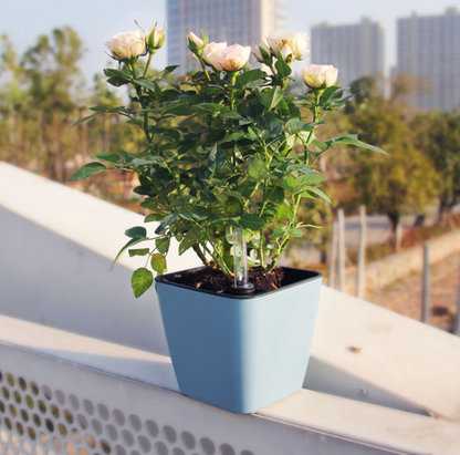 Maceta de Flores con Sistema de Riego - Maceta Autorriego para Uso Interior y Exterior
