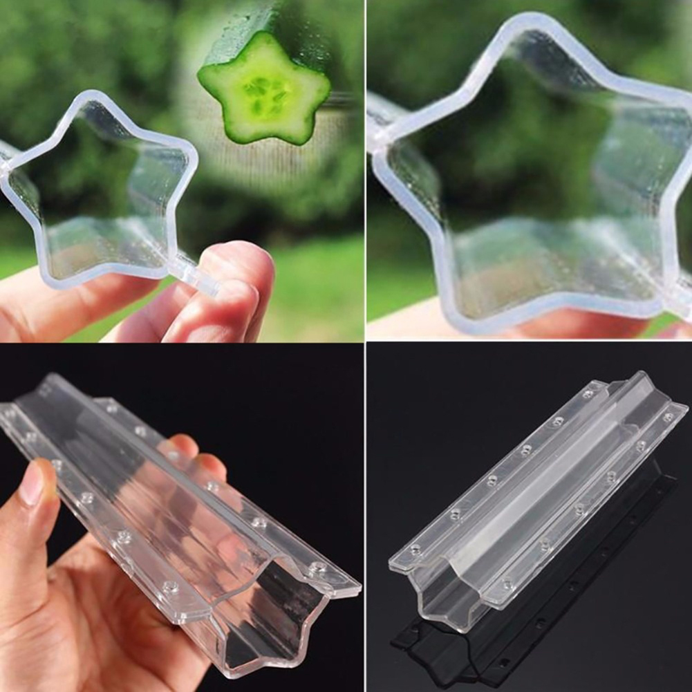 Molde De Verduras En Forma De Estrella Para Pepinos - Carril De Moldeo Creativo Para Frutas Y Verduras