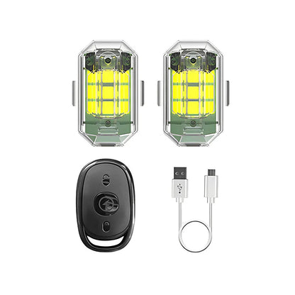 Luz Trasera Led Inalámbrica Para Moto - Mando A Distancia Recargable Para Luz De Freno Y Advertencia