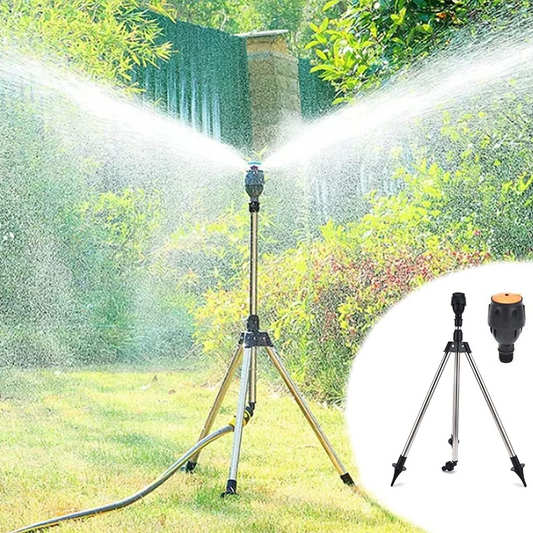 Rociador De Jardín Giratorio Automático Con Trípode Retráctil Para El Jardín